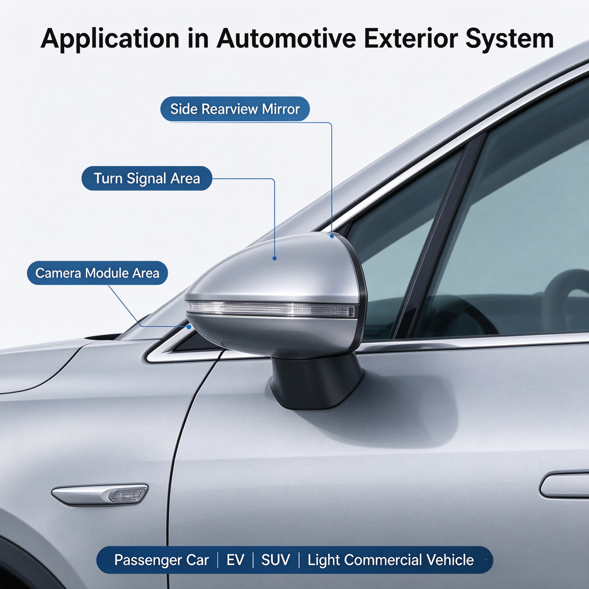 Rearview mirror housing(4)